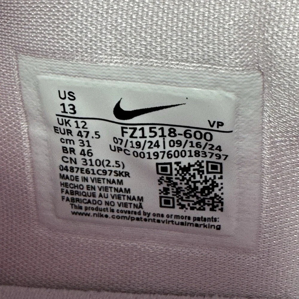 Nike KD 17 Aunt Pearl Basketball Shoes Mens Size 13 Pink Foam FZ1518-600
